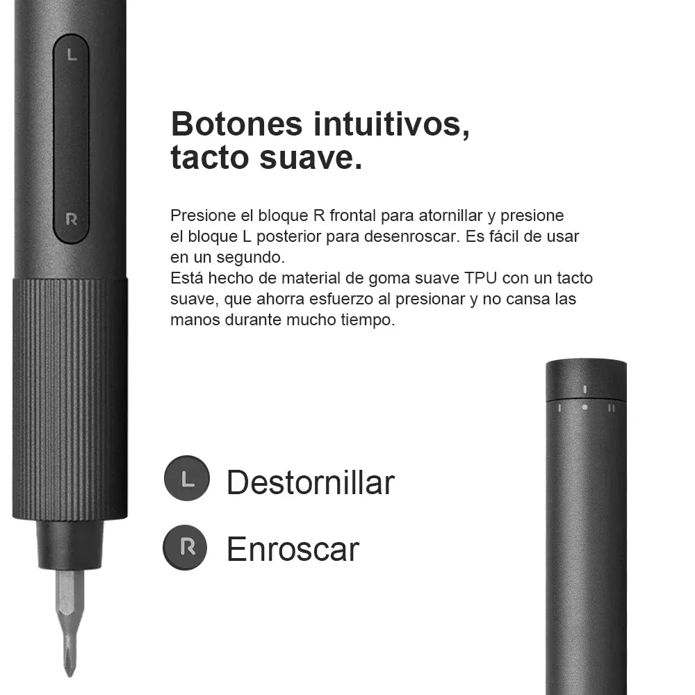 Tournevis électrique de précision Mijia rechargeable USB-C, 2 vitesses de couple, kit de 400+ embouts en acier S2 3