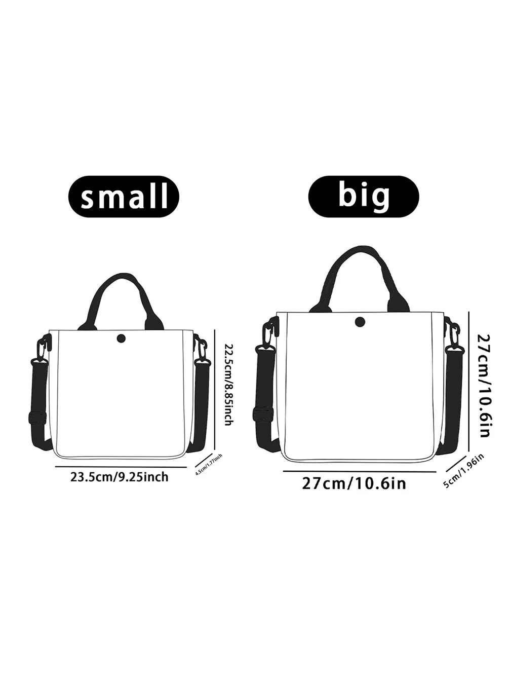 Sac fourre-tout vintage imprimé crâne à bandoulière amovible 5