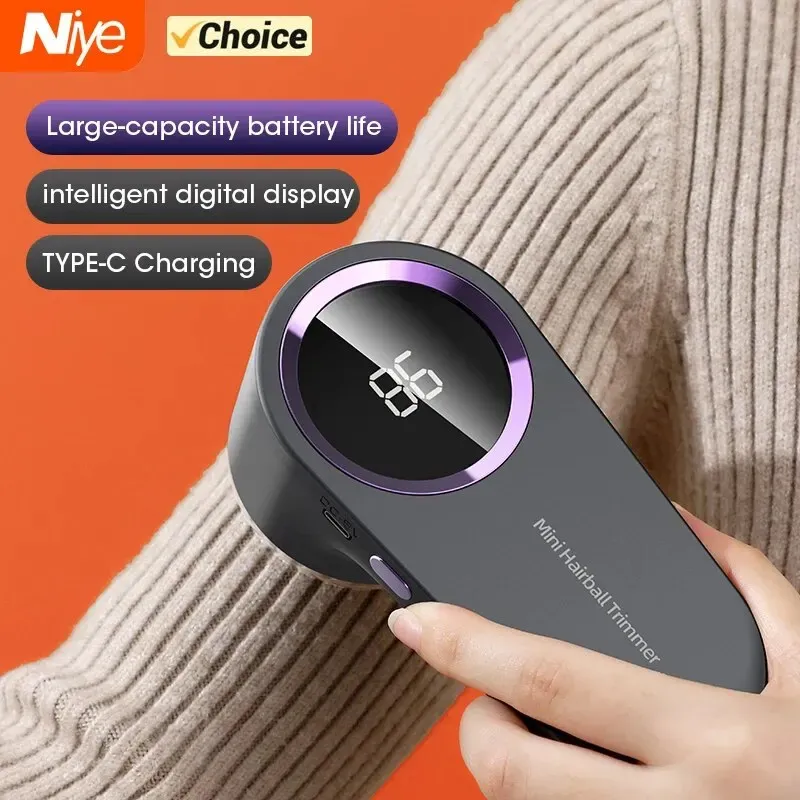 Dissolvant de peluches électrique numérique à LED pour vêtements, rechargeable par USB, rasoir anti-bouloches pour tissus