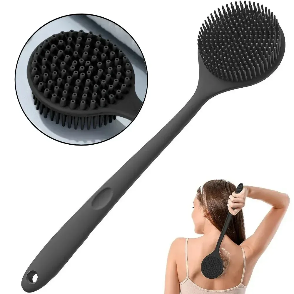 Détail de la brosse de massage double face