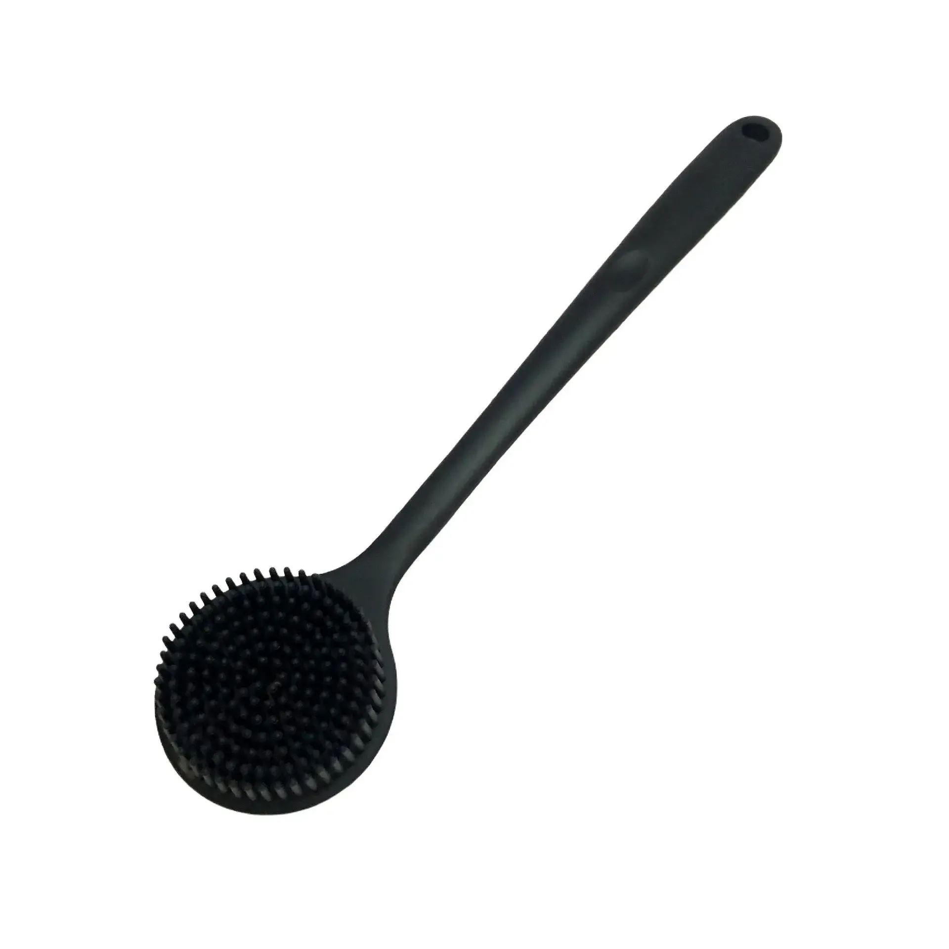 Brosse de douche en silicone à long manche pour le dos, exfoliation et nettoyage en profondeur, double face à poils doux 7