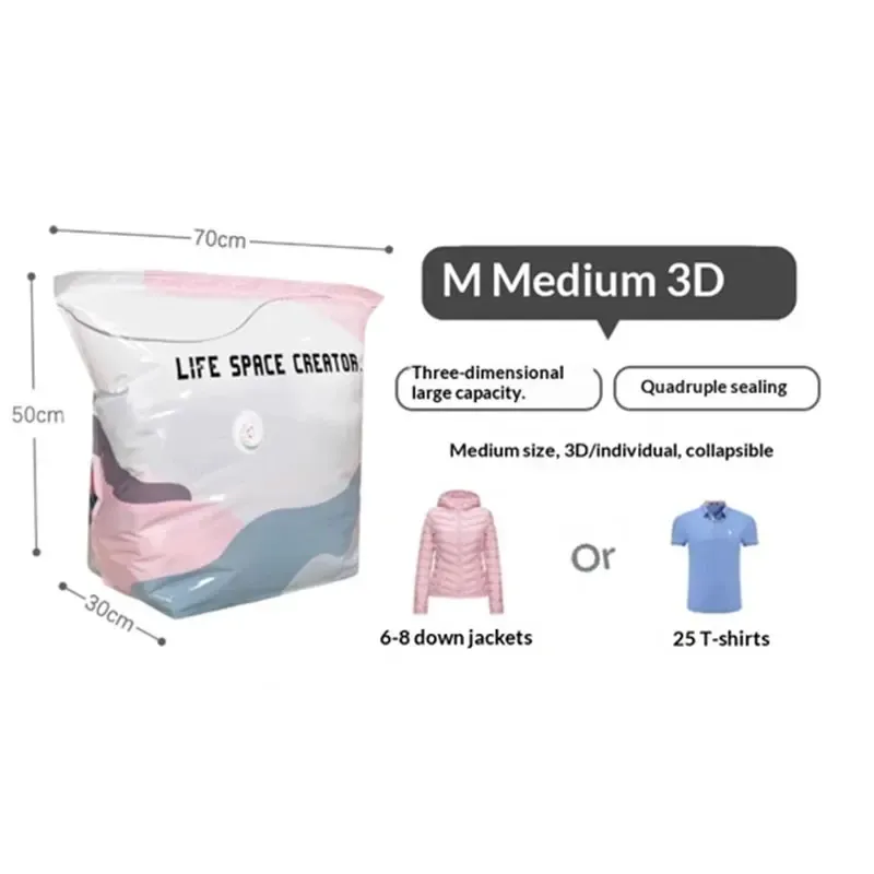 Sacs de rangement sous vide pour vêtements, couettes et bagages – Épais, grande capacité, sans pompe 9