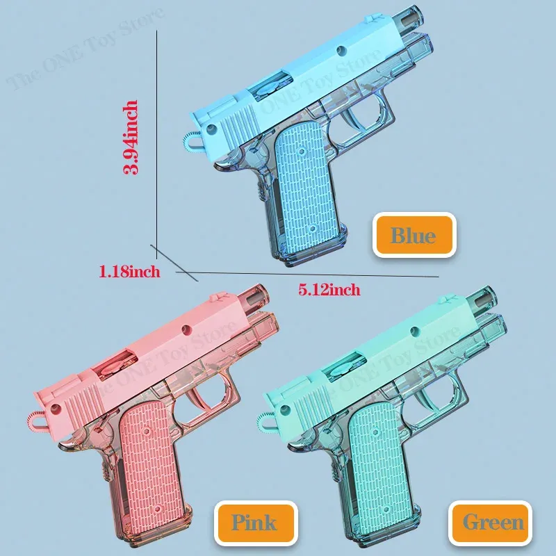 Pistolet à eau M1911 pour jeux d'extérieur