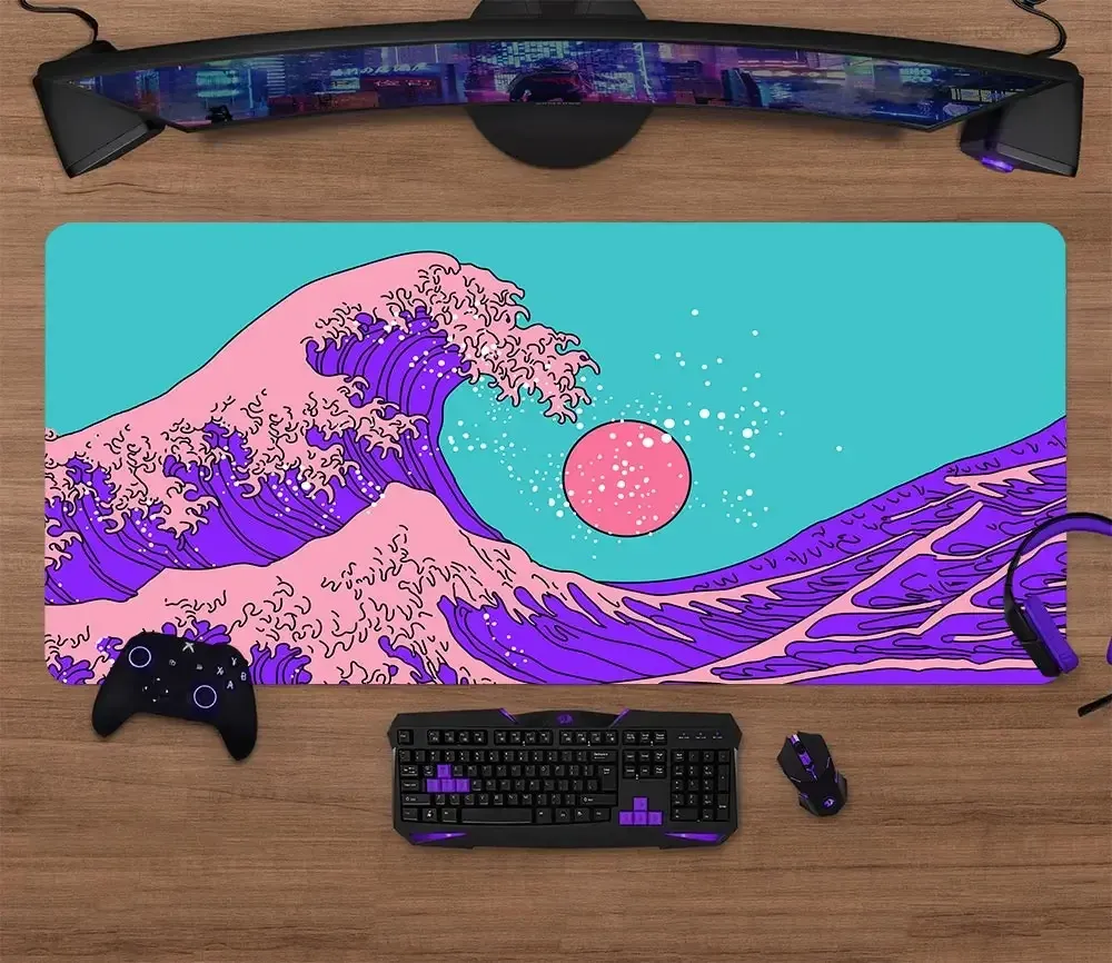 Tapis de souris de jeu grand format pour clavier et bureau 17
