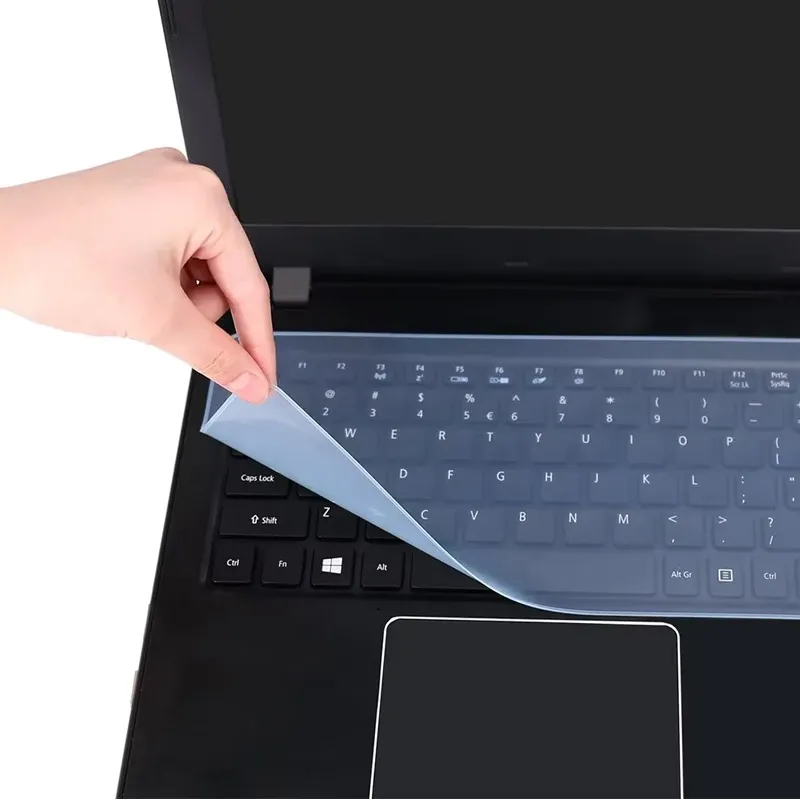 Housse de protection pour clavier d'ordinateur portable en silicone