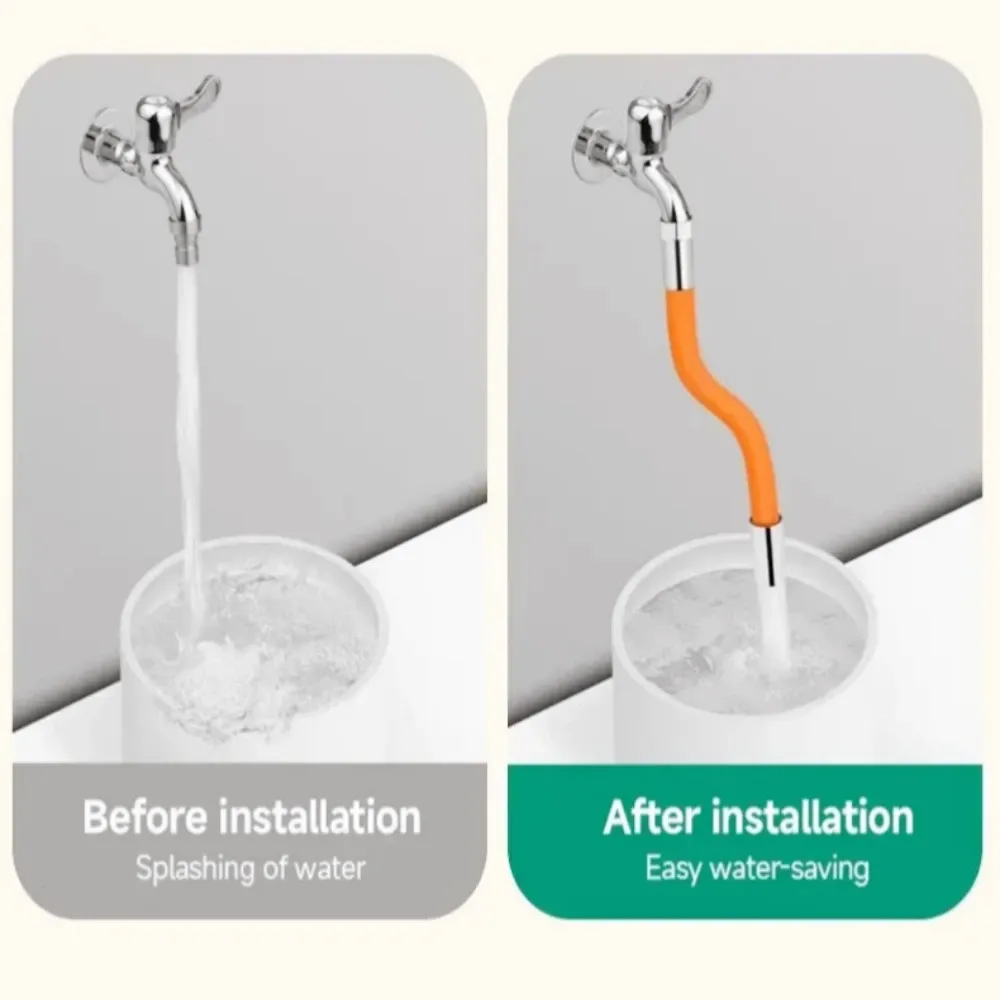 Rallonge de robinet pliable en silicone, 20/30/50 cm, pour cuisine, salle de bain et balcon, tuyau d'extension universel anti-éclaboussures 2