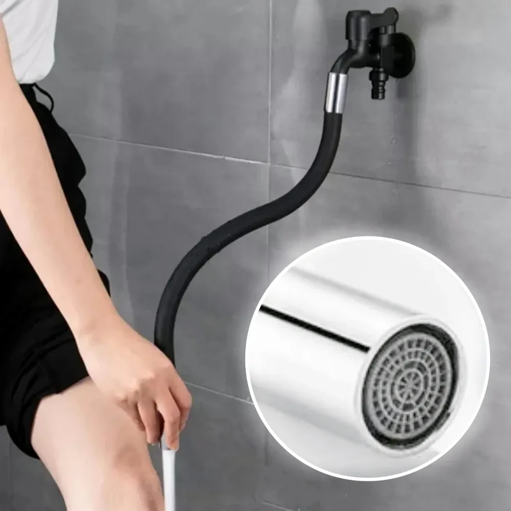 Rallonge de robinet pliable en silicone, 20/30/50 cm, pour cuisine, salle de bain et balcon, tuyau d'extension universel anti-éclaboussures 5