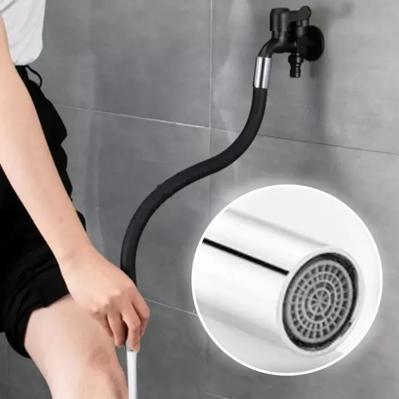 Rallonge de robinet pliable vue sous différents angles