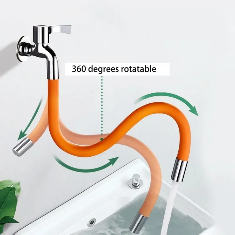 Détail de la rallonge de robinet en silicone
