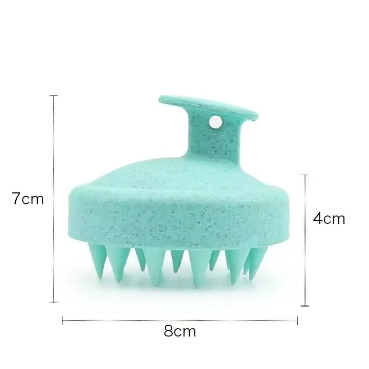 Masseur de cuir chevelu en silicone, usage au bain