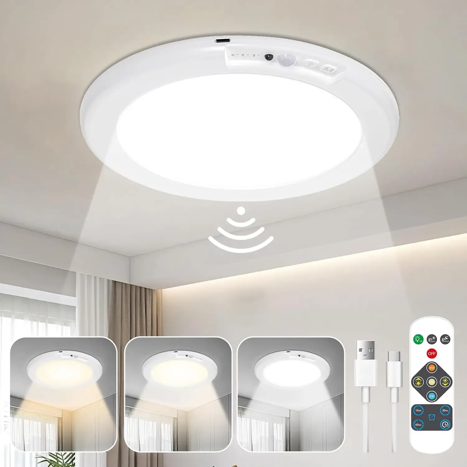 Plafonnier LED en ambiance