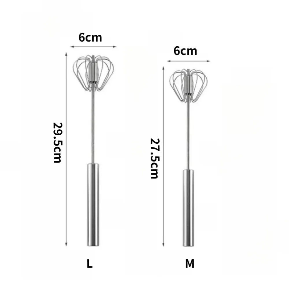 Batteur à œufs semi-automatique en acier inoxydable 3
