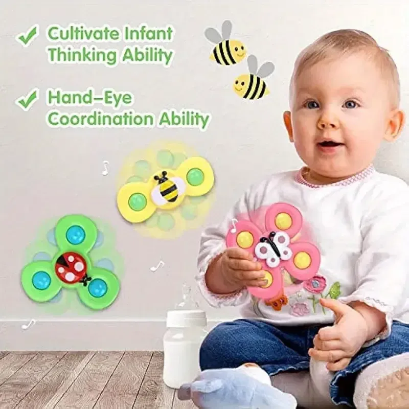 Fleur interactive rotative pour bébé