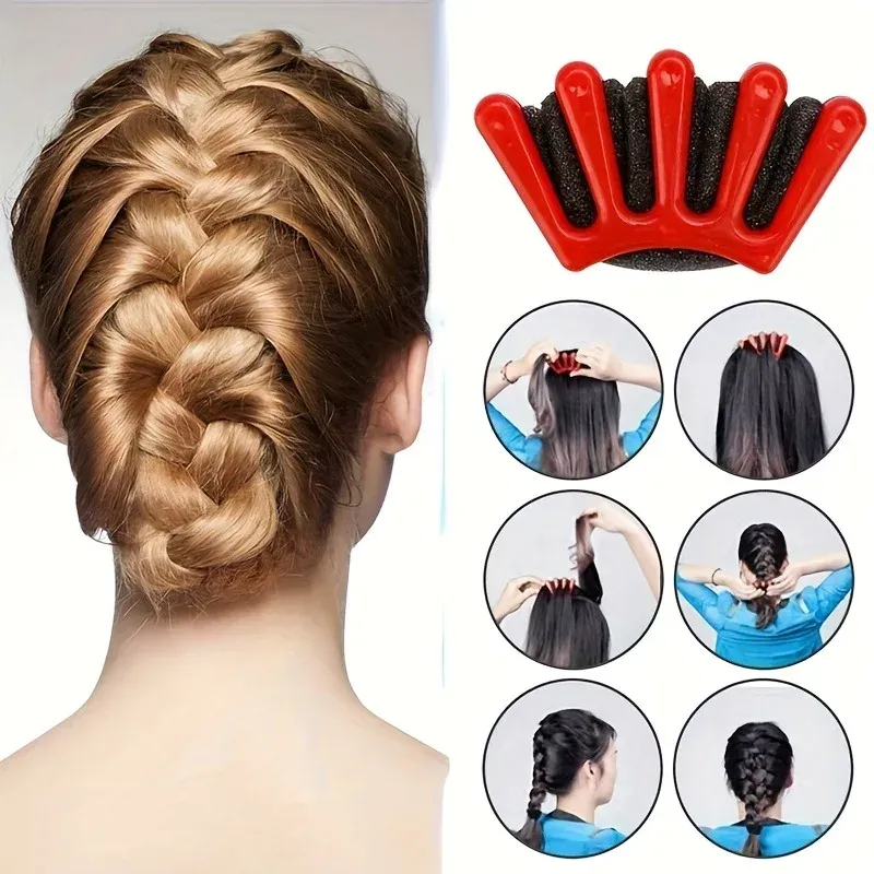 Ensemble de 3 outils de coiffure : accessoire chignon rapide et accessoire bouclage, pour femmes, filles et coiffures de mariée 2