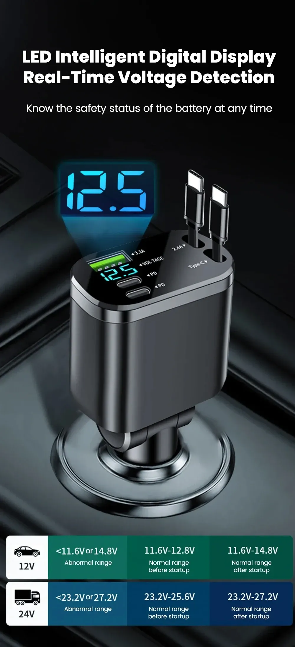 Design du chargeur rétractable KEBIDUMEI