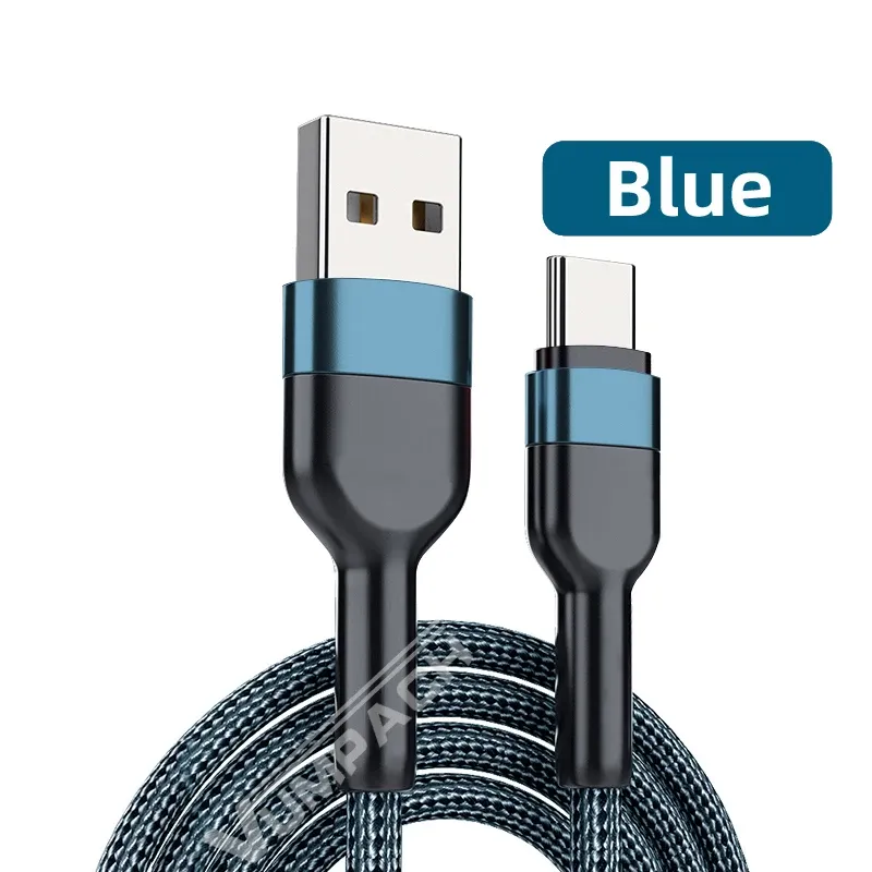 Câble USB-C Vumpach à charge rapide, câble de données, chargeur USB-C pour Samsung S21, S20, A51, Xiaomi Mi 10, Redmi Note 9S, 8 8