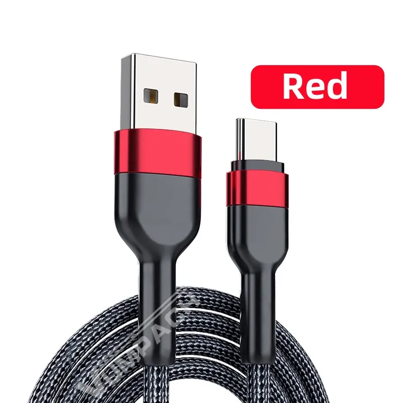 Câble USB-C Vumpach à charge rapide, câble de données, chargeur USB-C pour Samsung S21, S20, A51, Xiaomi Mi 10, Redmi Note 9S, 8 9