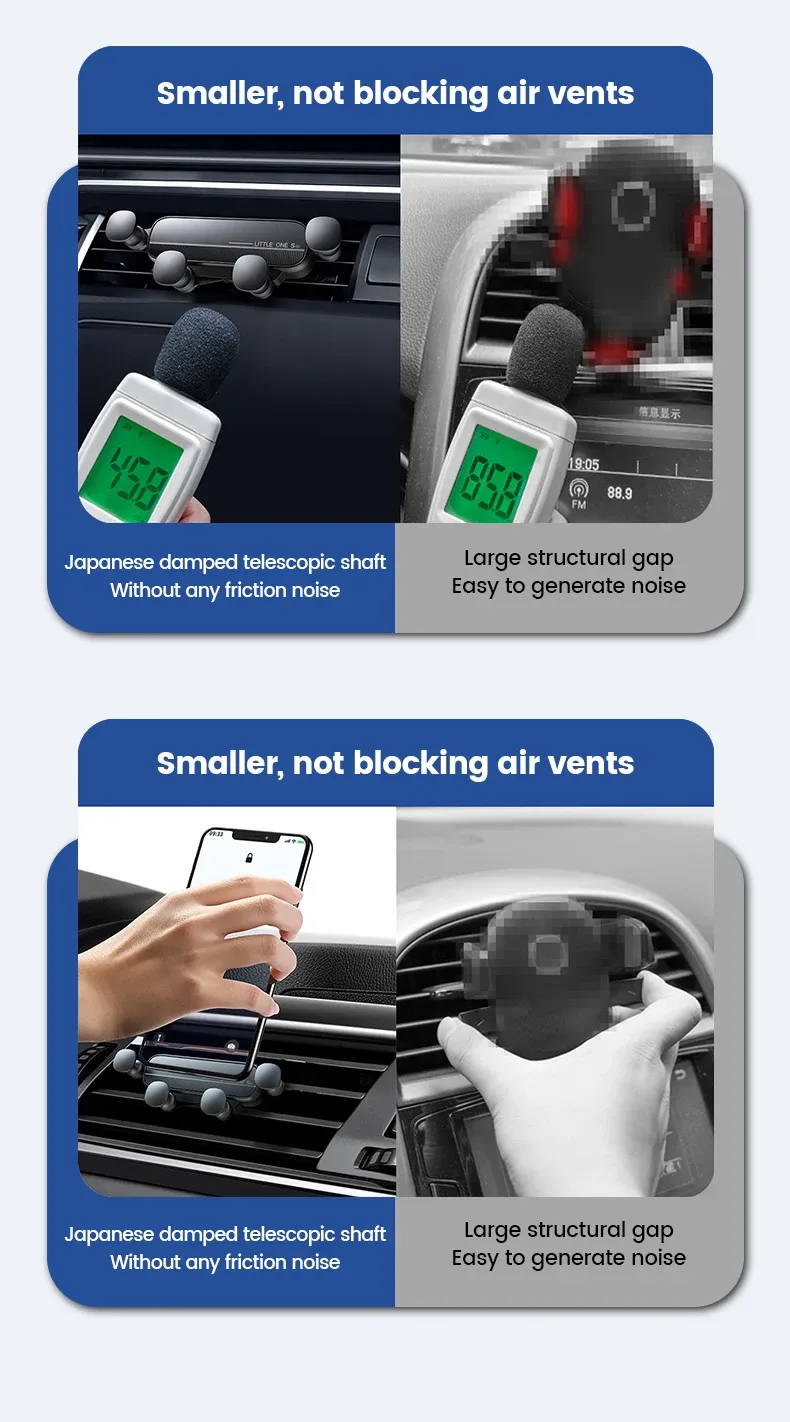Support de téléphone pour voiture dans l'habitacle