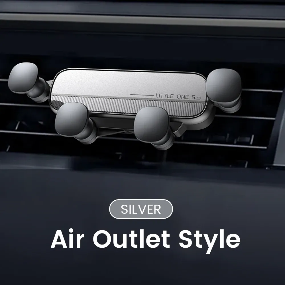 Support de téléphone pour voiture à gravité, support de grille d'aération pour smartphone, support GPS universel compatible iPhone 13, 12 et Xiaomi 12