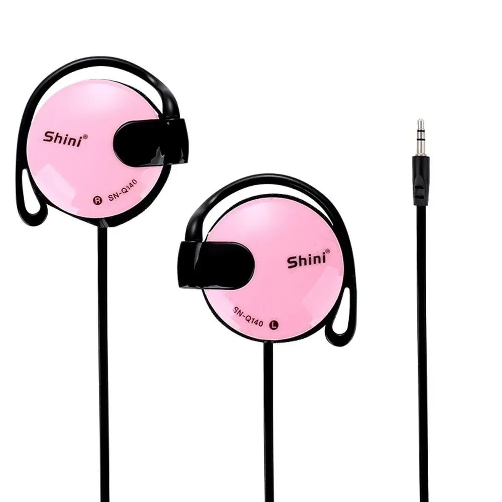 Écouteurs filaires 3,5 mm à crochet d'oreille pour sport, avec basses renforcées, compatibles MP3, ordinateur et téléphone portable 2