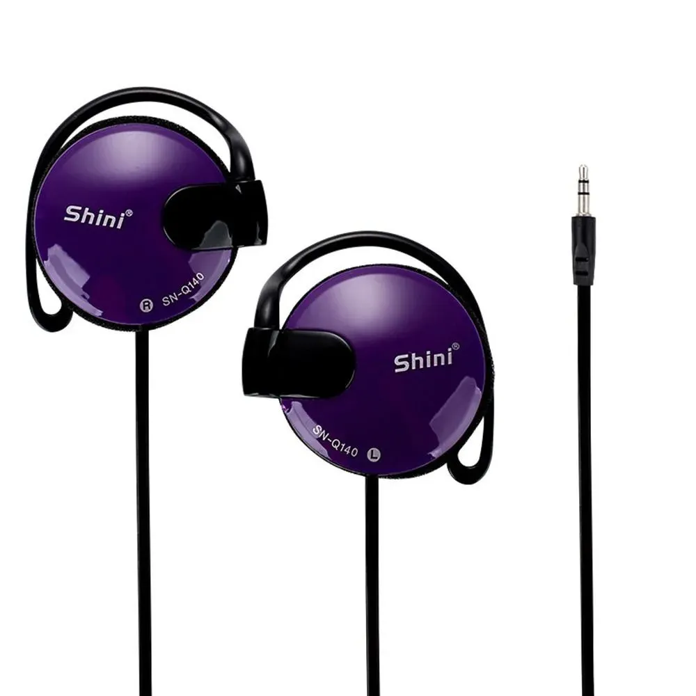 Écouteurs filaires 3,5 mm à crochet d'oreille pour sport, avec basses renforcées, compatibles MP3, ordinateur et téléphone portable 4