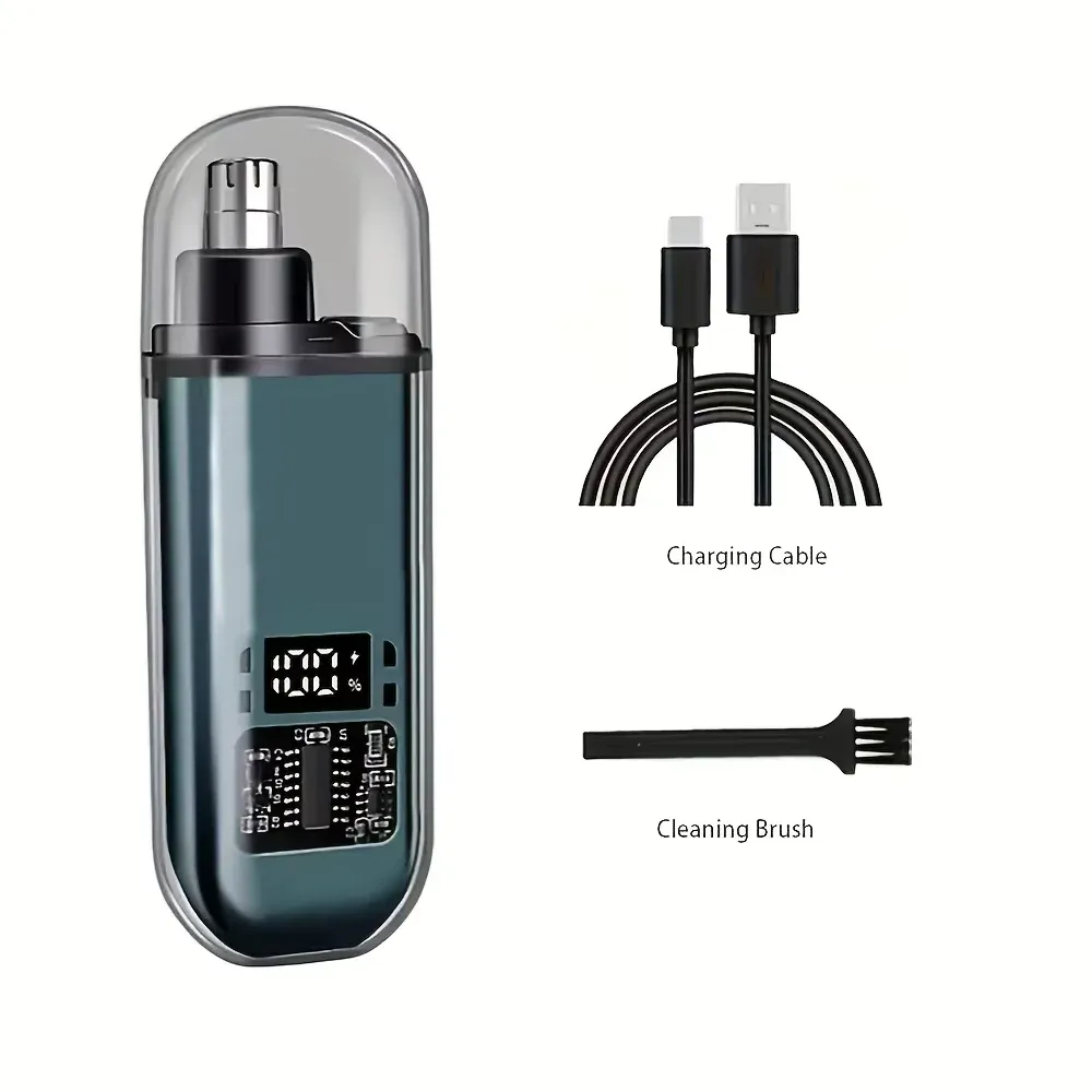 Tondeuse à poils de nez et d'oreilles rechargeable par USB pour homme, mini tondeuse électrique portable, compacte et lavable 6