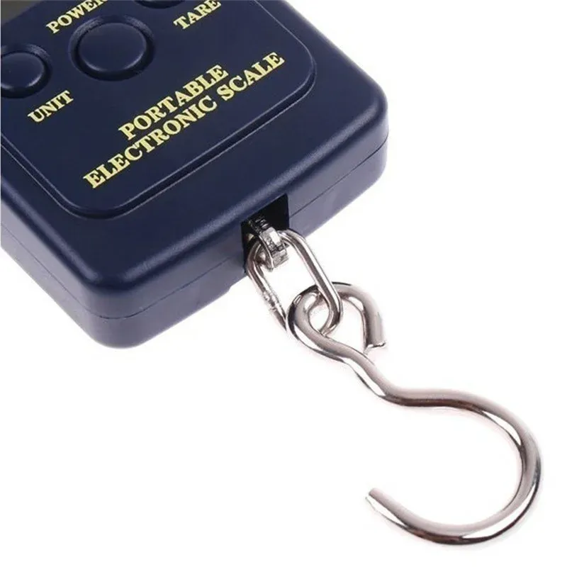 Pèse-bagages numérique FLYSAND Mini, capacité 40 kg, précision 10 g, pour la pêche, les bagages, le voyage, le pesage, peson électronique à crochet 4