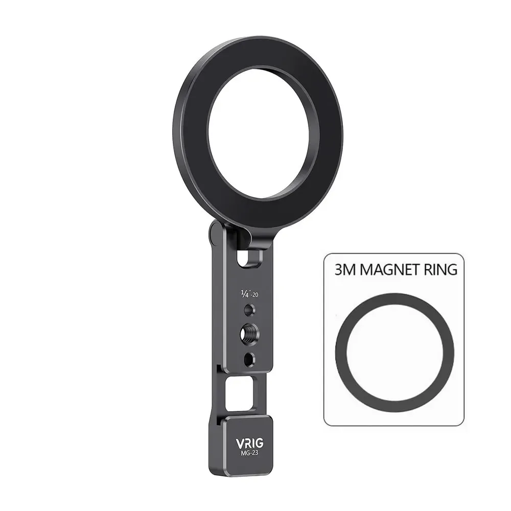 Support de téléphone magnétique MagSafe, trépied pour chaussure froide avec vis 1/4", compatible iPhone et Android, pour bureau, diffusion en direct et vlog 7