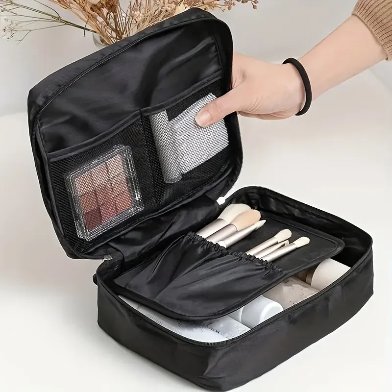 Trousse de toilette de voyage multi-compartiments