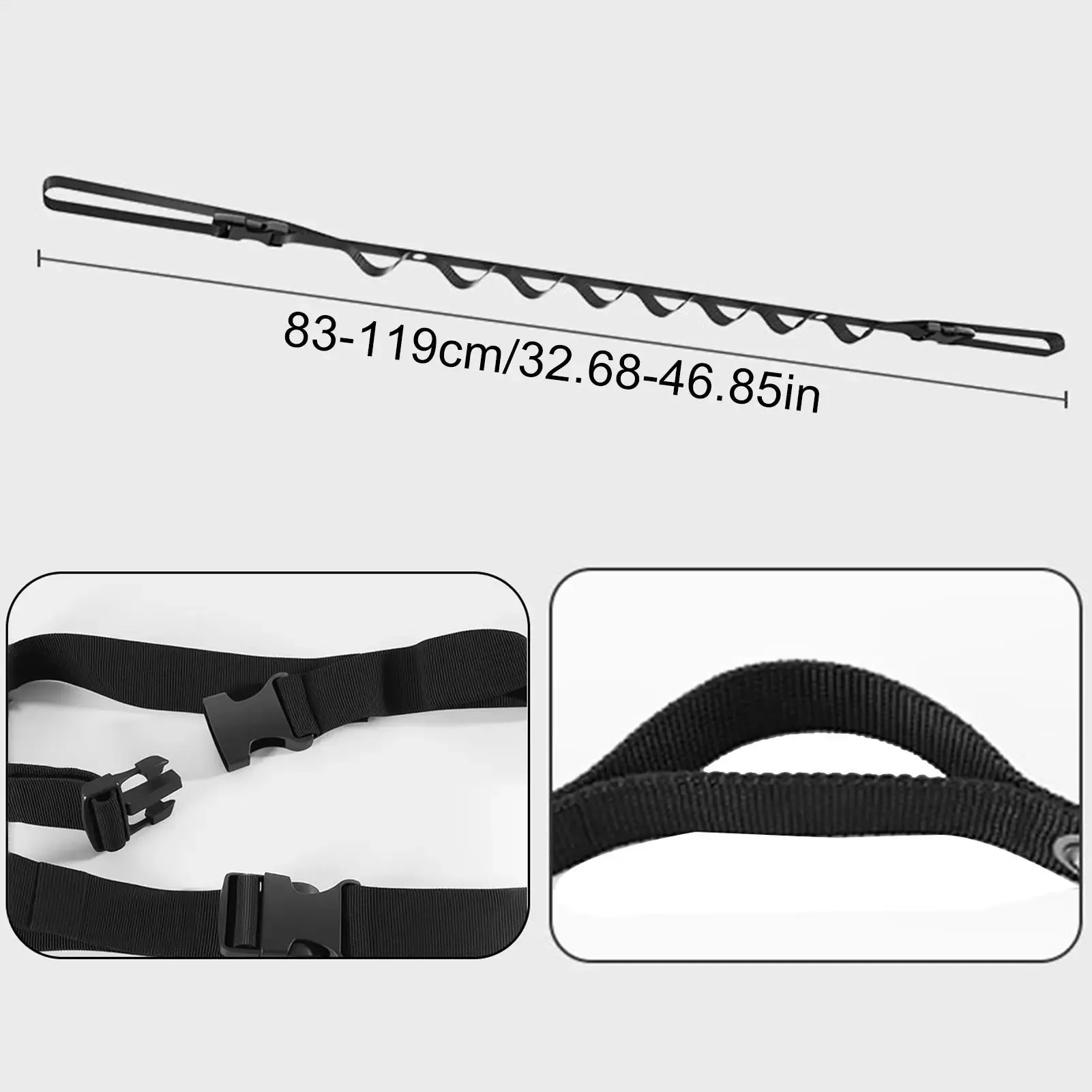 Corde à linge portable pour voiture, grande capacité, cintre de rangement réglable pour voyage 6