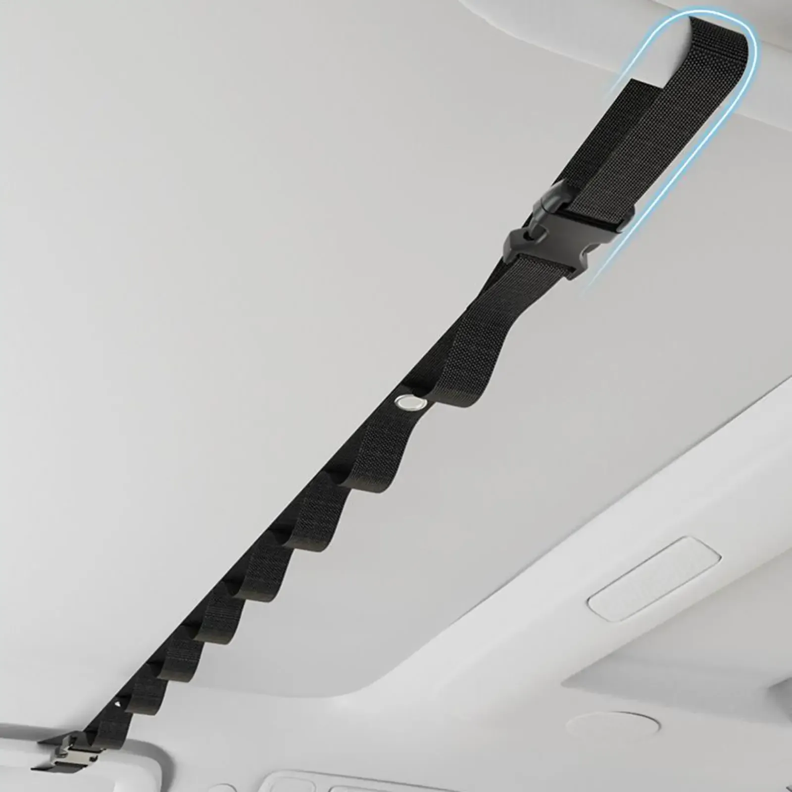 Corde à linge portable pour voiture, vue détaillée