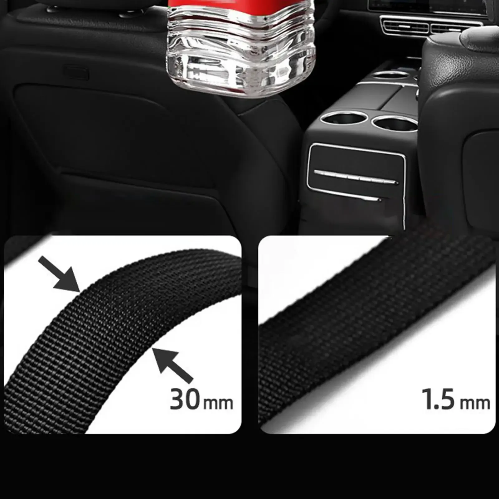 Corde à linge portable pour voiture, vue détaillée