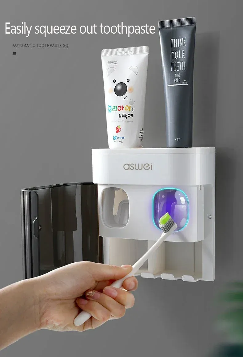 Support pour brosses à dents et dentifrice