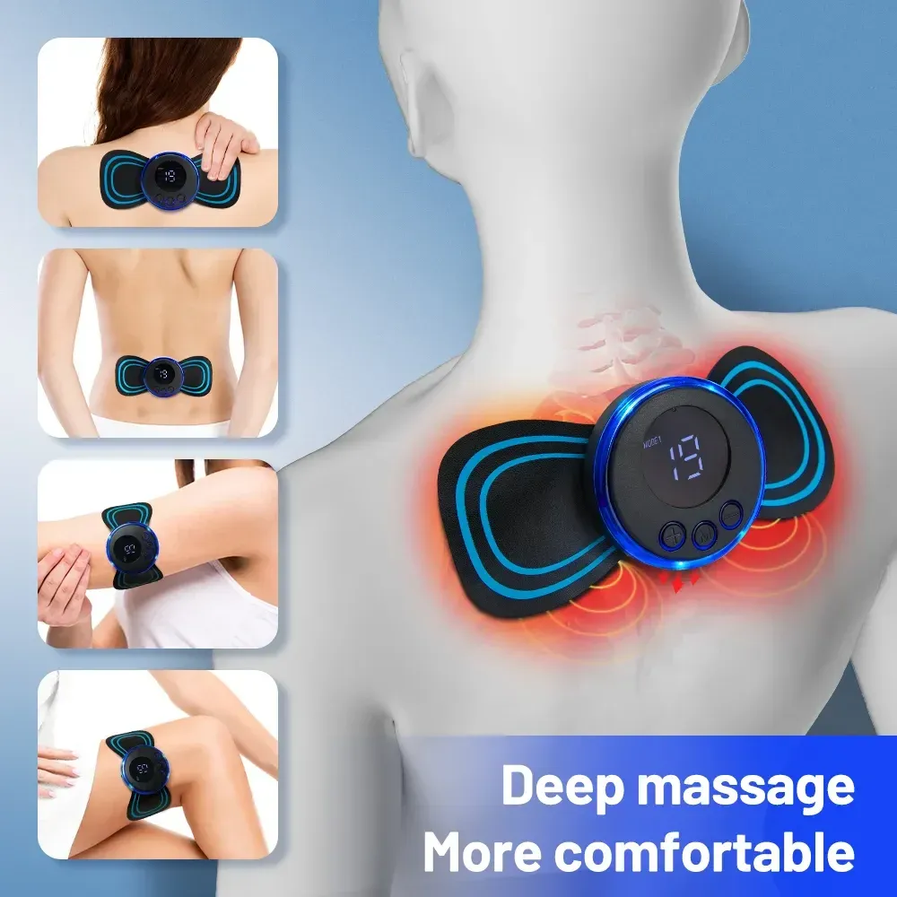 Masseur en utilisation sur la nuque