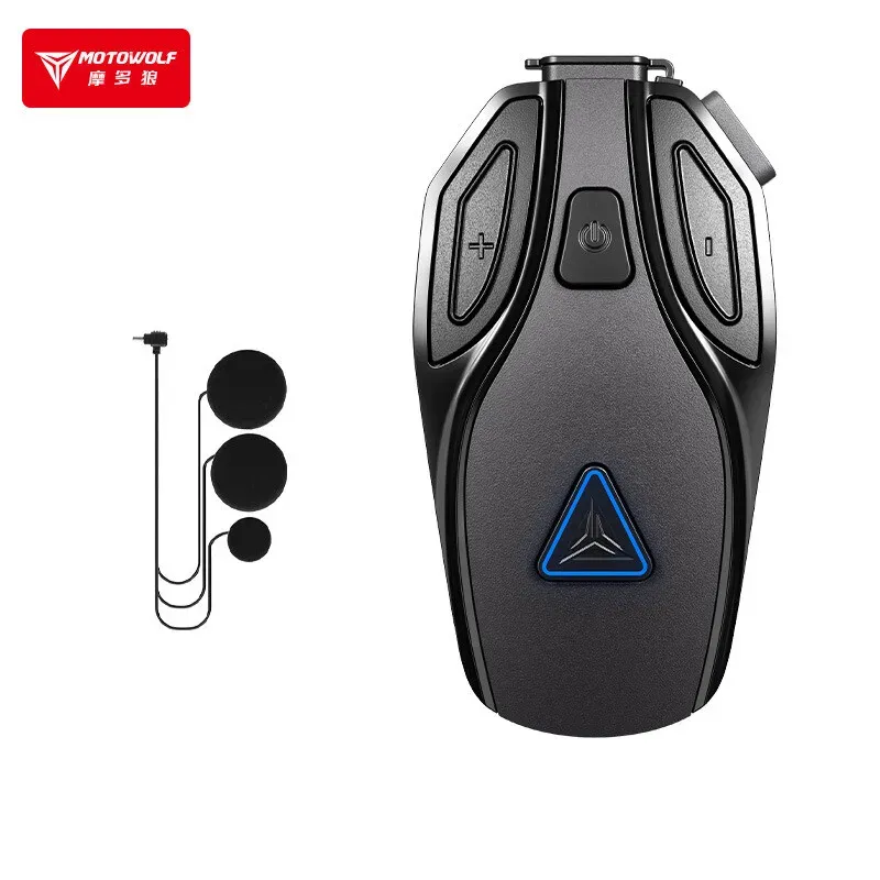 Casque Bluetooth pour moto MOTOWOLF – Longue autonomie, compatible casque intégral et demi-casque 7
