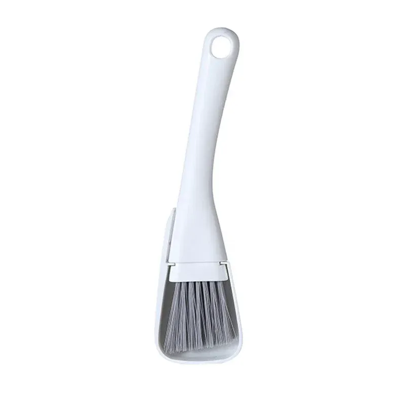 Brosse de nettoyage 2 en 1 pour rainures de fenêtre avec pelle à poussière, kit d'outils de nettoyage ménager 7