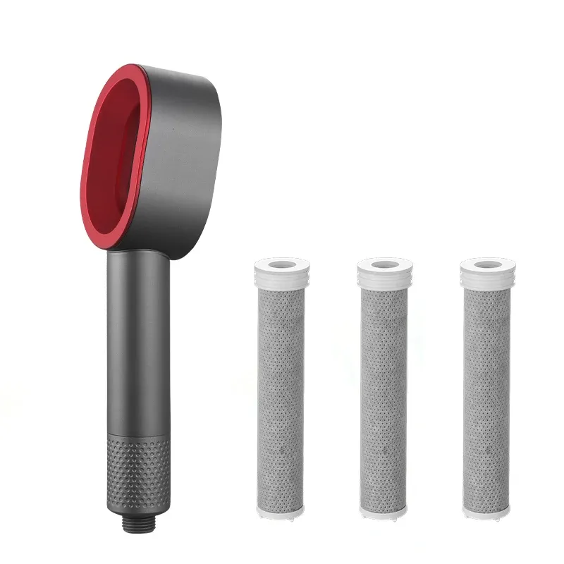 Pommeau de douche haute pression à filtration, effet pluie, filtre anti-impuretés 9