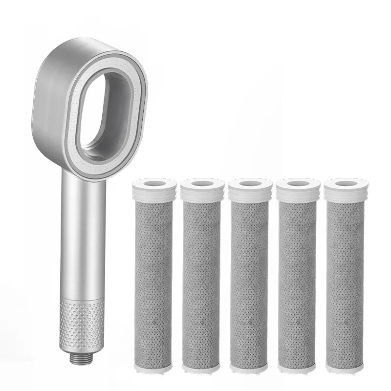 Pommeau de douche haute pression à filtration, effet pluie, filtre anti-impuretés 17
