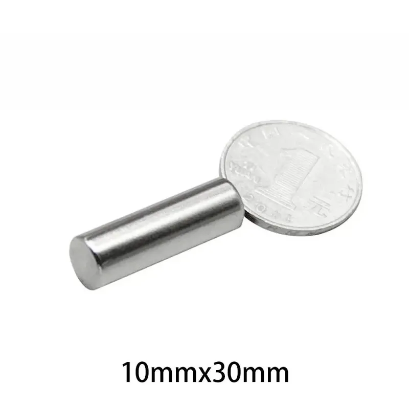 Aimants ronds 10 x 30 mm, puissants, pour réfrigérateur, bricolage, construction, expériences scientifiques, travaux manuels et éducation 4
