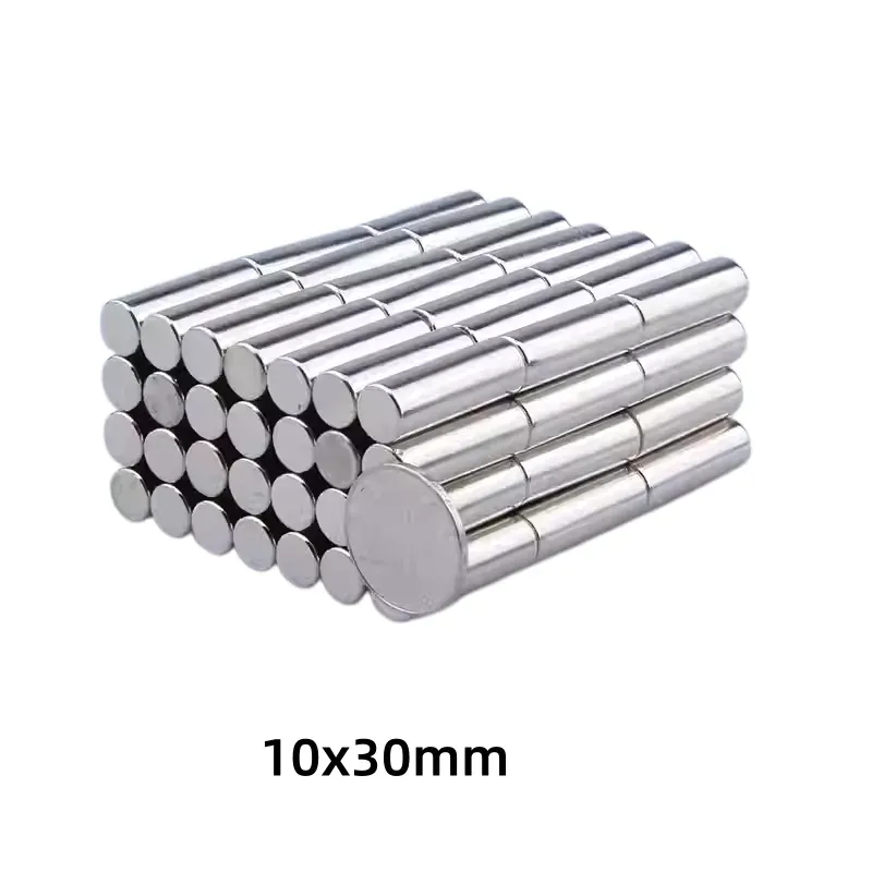 Aimants ronds 10 x 30 mm, puissants, pour réfrigérateur, bricolage, construction, expériences scientifiques, travaux manuels et éducation 5