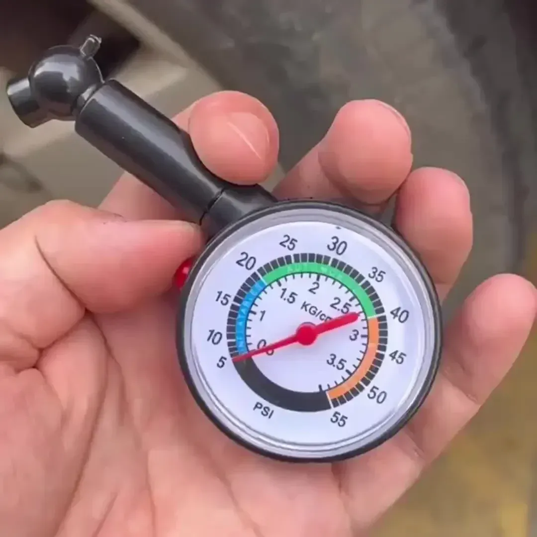 Manomètre de pression de pneus haute précision, portable, mini moniteur mécanique 2