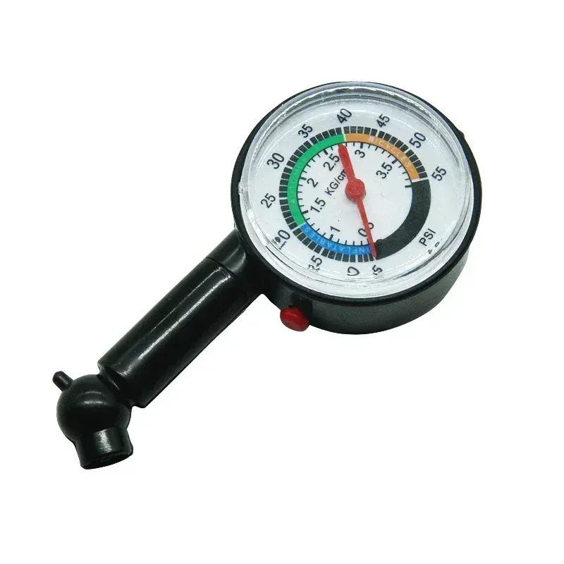 Manomètre de pression pour pneus, détail du cadran