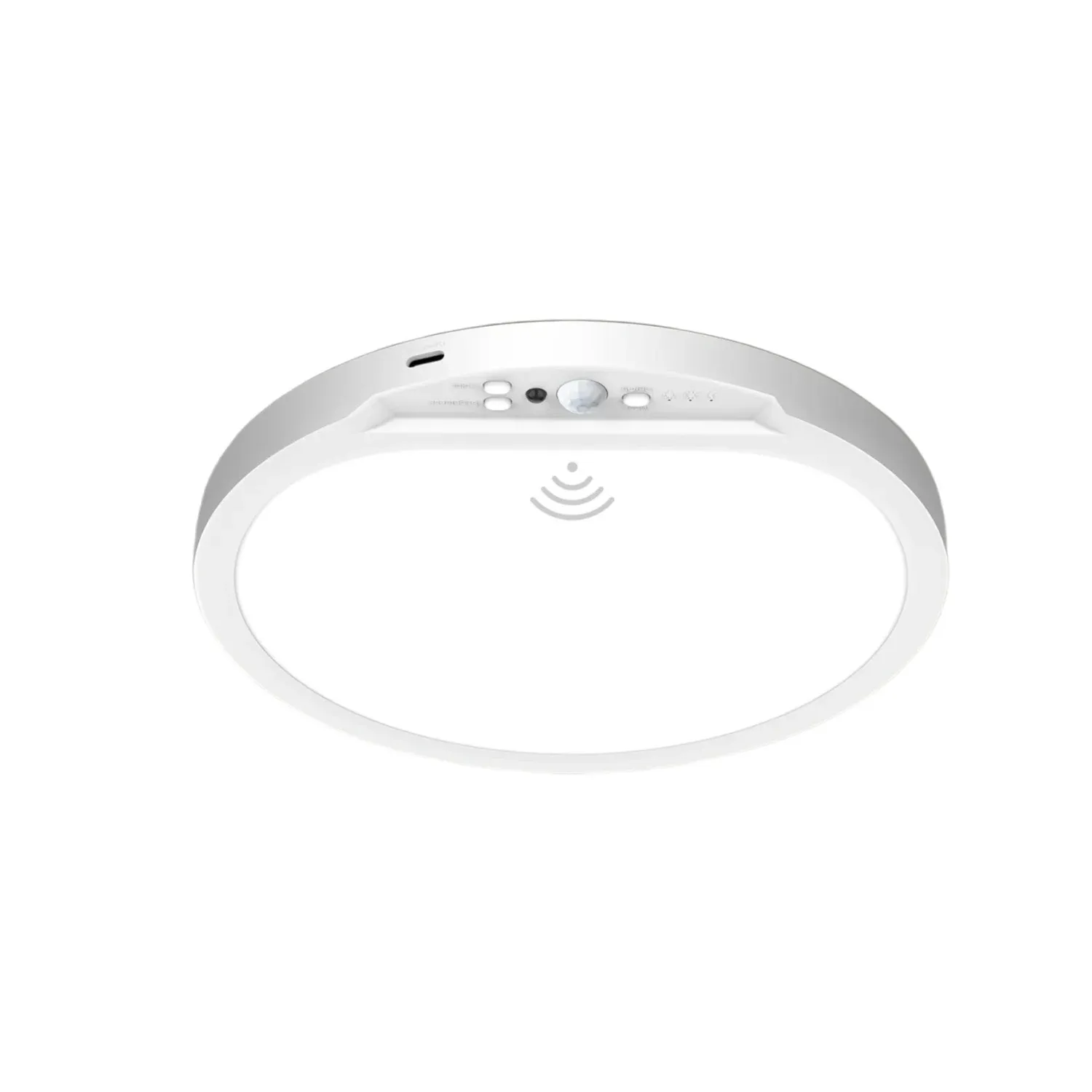 Plafonnier rechargeable à détecteur de mouvement avec télécommande, plafonnier magnétique sans fil 5 couleurs à piles, à intensité variable, avec minuterie 8