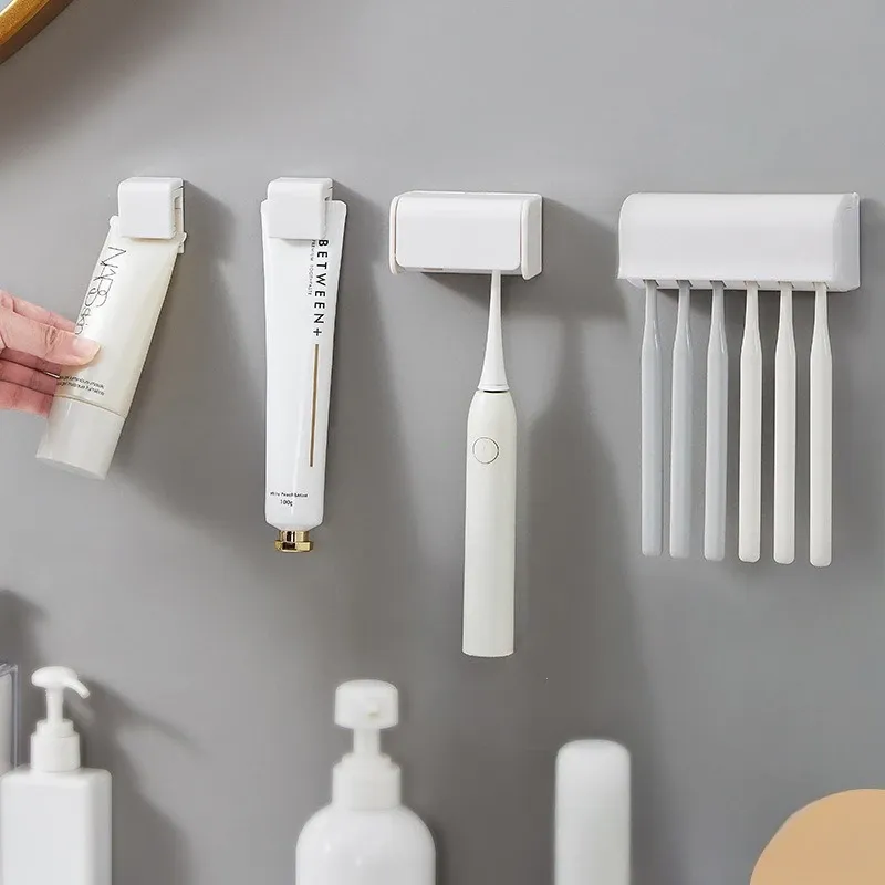 Porte-brosses à dents mural sans perçage