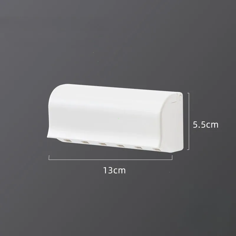 Support mural pour brosses à dents et dentifrice sans perçage, accessoire de salle de bain 7
