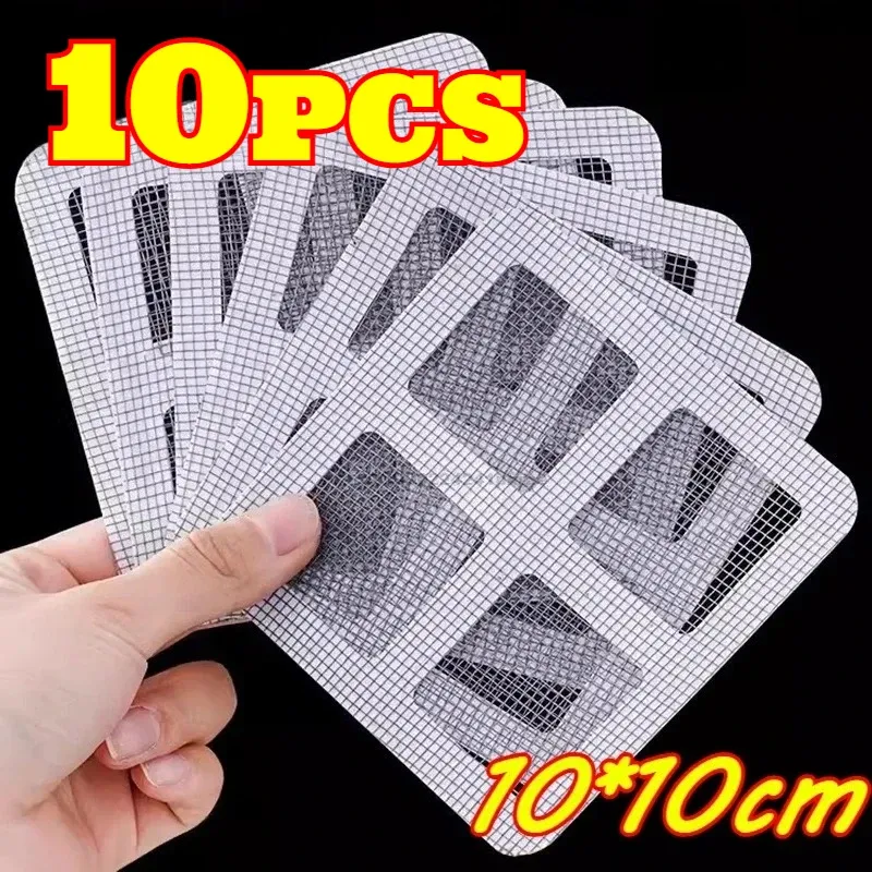 Filtre à cheveux jetable en maille à coller pour siphon de sol de douche, lot de 10, 20 ou 30 7