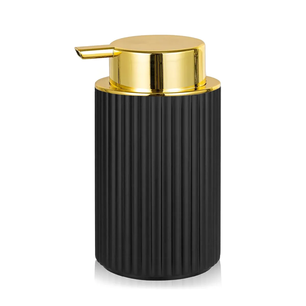 Distributeur de savon moussant noir pour salle de bain et cuisine, flacon à pompe pour savon mains et vaisselle 13
