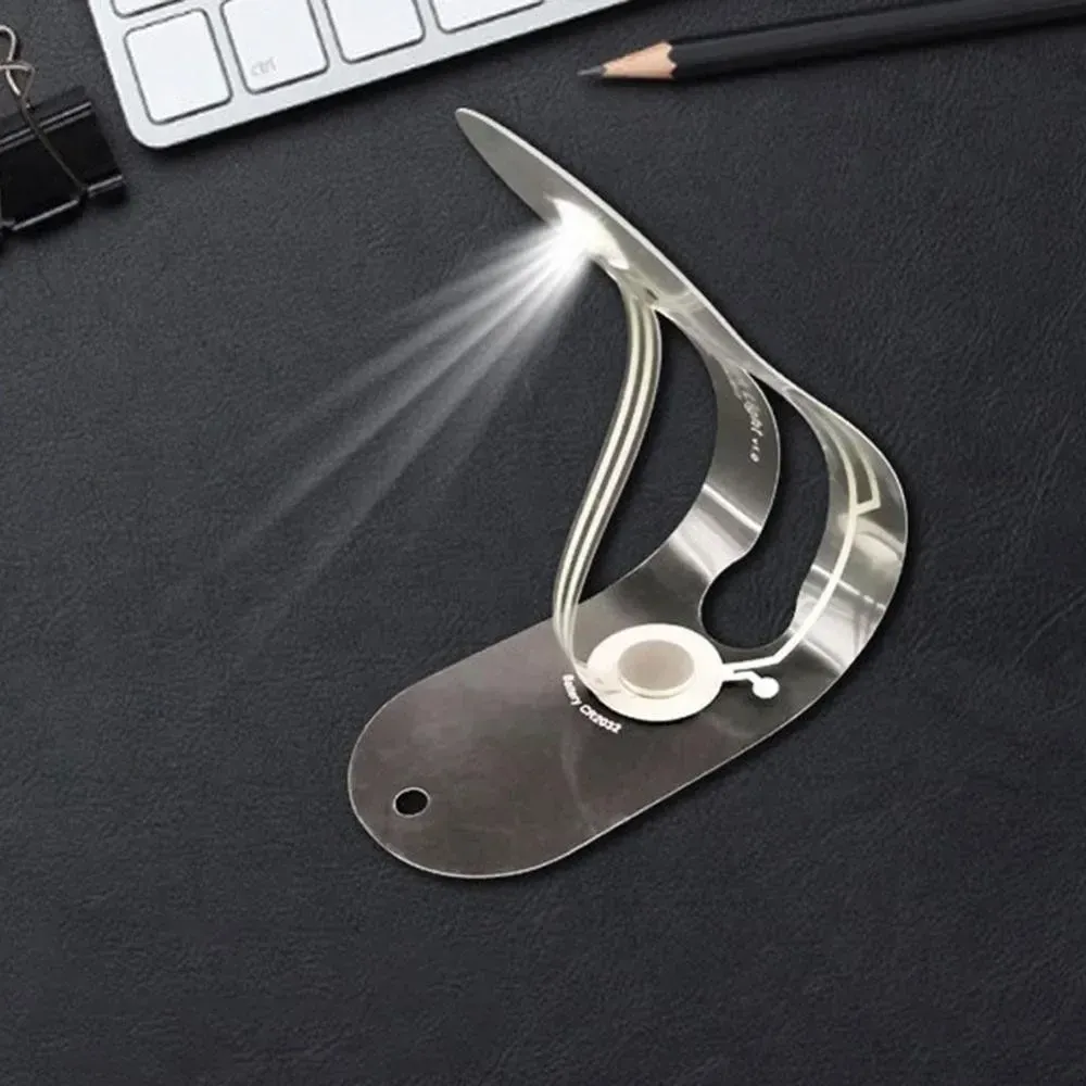 Mini lampe de lecture LED 4000K ultra fine et portable, veilleuse de livre avec protection des yeux, lampe signet pour l'étude et le dortoir