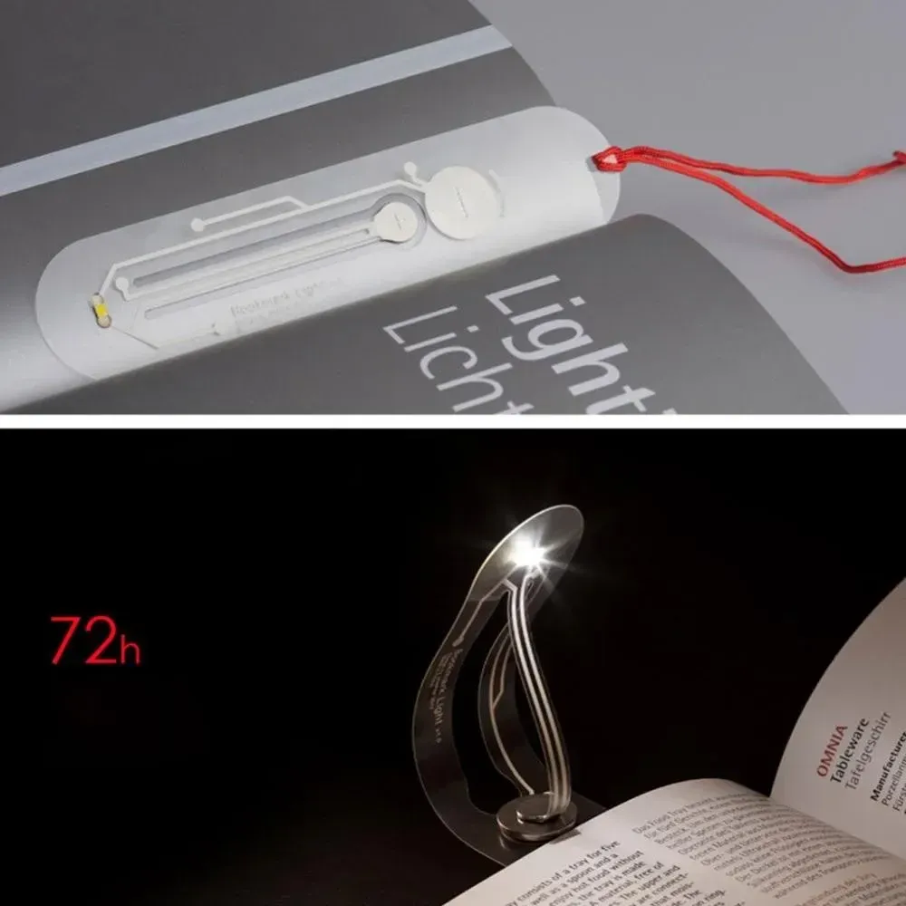 Mini lampe de lecture LED 4000K ultra fine et portable, veilleuse de livre avec protection des yeux, lampe signet pour l'étude et le dortoir 4