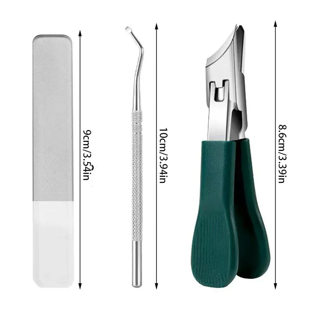 Coupe-ongles incliné anti-éclaboussures pour ongles épais et durs, coupe-ongles portable, outil de manucure 6